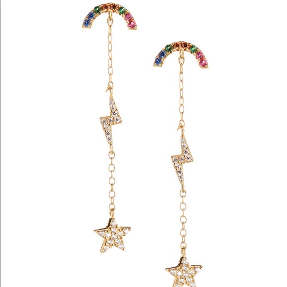 LUNA JAMES
Crystal-Embellished Drop Earrings Gold - Picture 3 of 6
